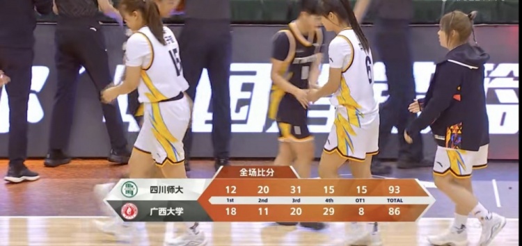 CUBAL女篮-陆晓雅35+16 孟依34+8 四川师大加时淘汰广西大学